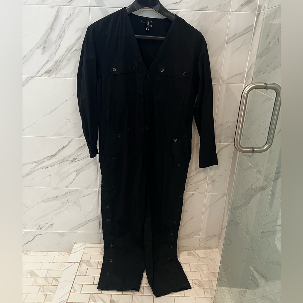Jonny Cota long sleeve v neck jumpsuit